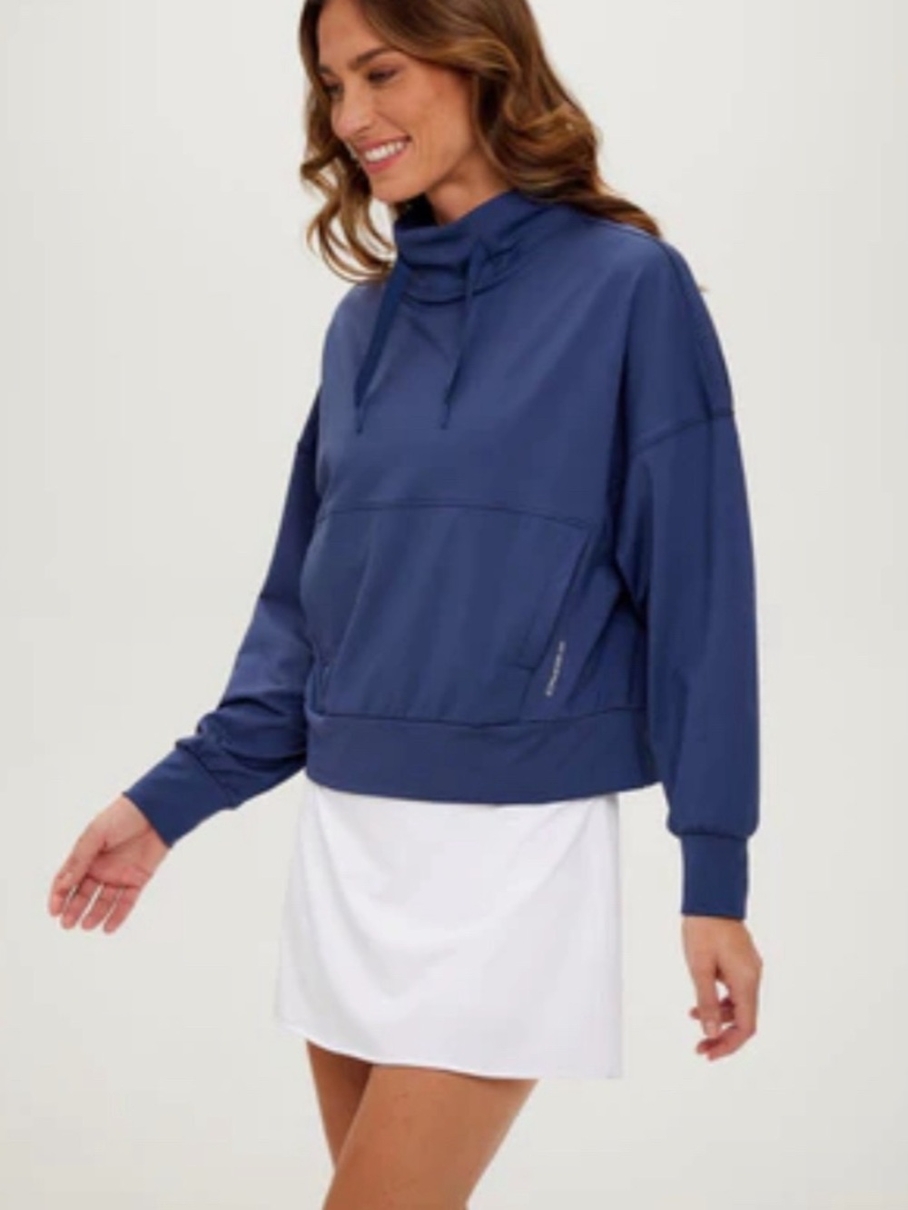 Zero Restrictions Evie Mock Neck Performance Pullover in Storm Size: XS
